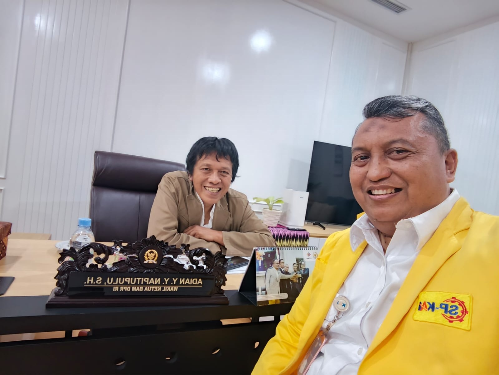 Ketum SP-KAI bersilaturahmi ke Ruang Kerja Wakil Ketua BAM DPR RI